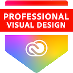 badge professional visual design